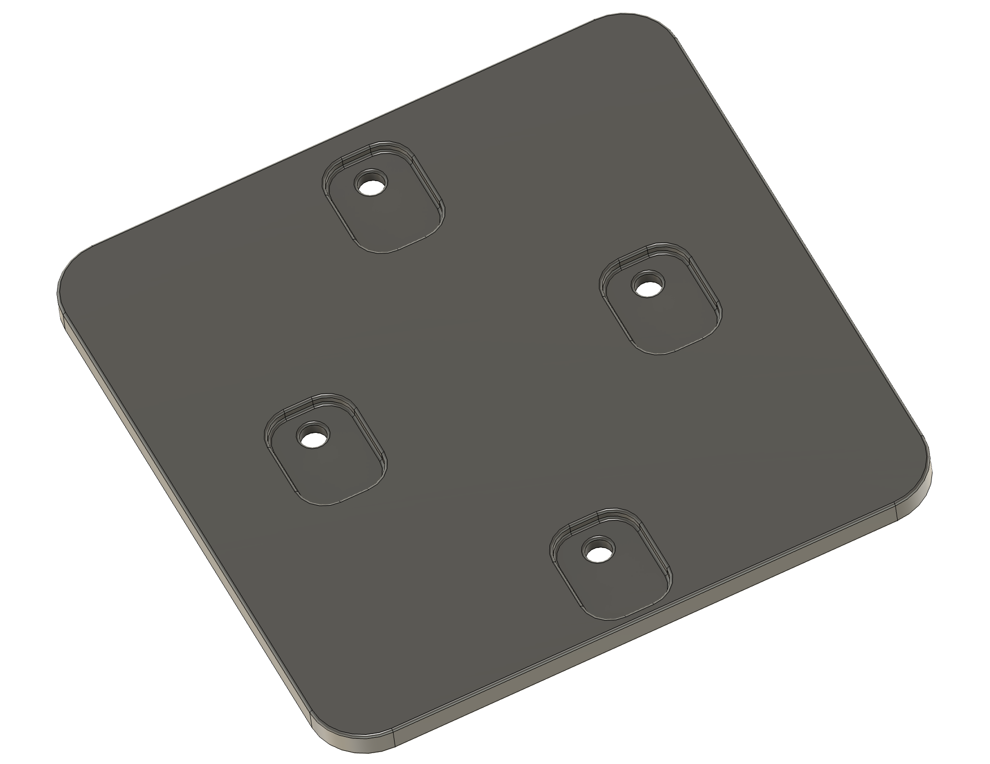Modelo rectangular simple con huecos y orificios pasantes. Modelo rectangular simple con huecos y orificios pasantes.